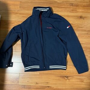 Tommy Hilfiger Men's Dark Blue Windbreaker
